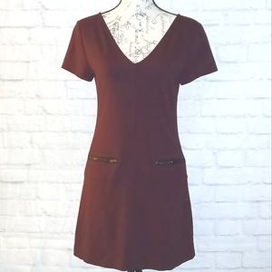 Sanctuary Women's Short Sleeved Mini Dress in Mulberry, Size S
